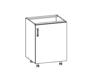 VERDI svetlosivá D60, dolná skrinka v šírke 60 cm