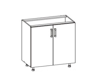 VERDI svetlosivá D80, dolná skrinka v šírke 80 cm