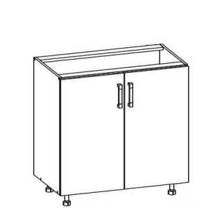 HAMPER dub lancelot D80, dolná skrinka v šírke 80 cm