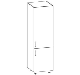 HAMPER dub lancelot DL60/207, vysoká skrinka na vstavanú chladničku v šírke 60 cm a výške 207 cm