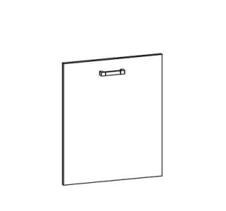 HAMPER dub lancelot DM60/71, dvierka na umývačku riadu v šírke 60 cm a výške 71 cm