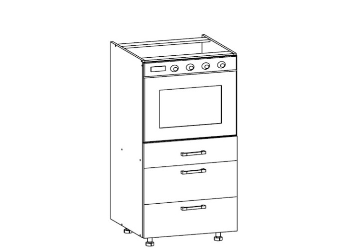 HAMPER dub lancelot DP3S60/143, skrinka na vstavanú rúru v šírke 60 cm a výške 143 cm
