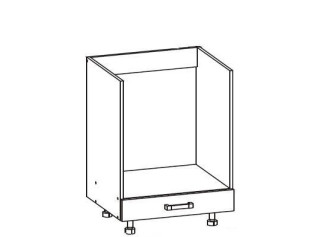 VERDI svetlosivá DP60, dolná skrinka na vstavanú rúru v šírke 60 cm