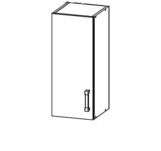 HAMPER dub lancelot G30/72, horná skrinka v šírke 30 cm