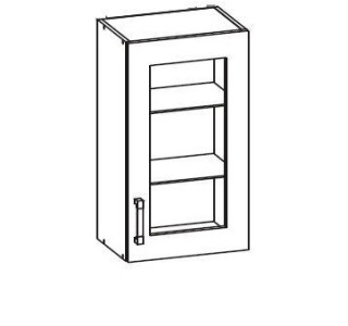 HAMPER dub lancelot G40/72-LVPV, horná skrinka v šírke 40 cm
