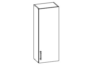 VERDI svetlosivá G40/95, horná skrinka v šírke 40 cm a výške 95 cm