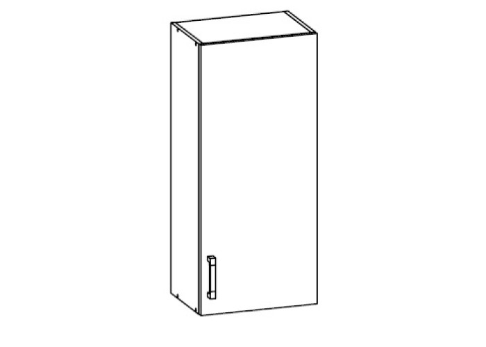 HAMPER dub lancelot G45/95, horná skrinka v šírke 45 cm a výške 95 cm HAMPER dub lancelot G45/95, horná skrinka v šírke 45 cm a výške 95 cm