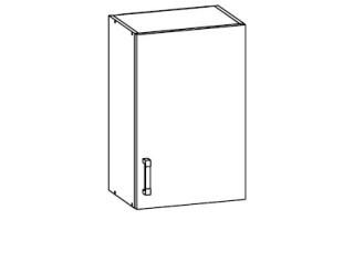 VERDI svetlosivá G50/72, horná skrinka v šírke 50 cm