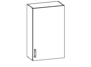 VERDI svetlosivá G60/95, horná skrinka v šírke 60 cm a výške 95 cm