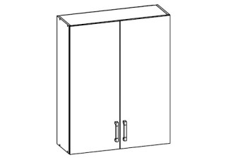 VERDI svetlosivá G80/95, horná skrinka v šírke 80 cm a výške 95 cm