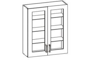 VERDI svetlosivá G80/95-LVPV, horná skrinka v šírke 80 cm a výške 95 cm
