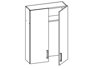 VERDI svetlosivá GC80/95, horná skrinka s odkvapkávačom v šírke 80 cm a výške 95 cm