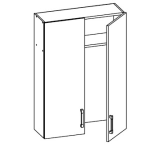 HAMPER dub lancelot GC80/95, horná skrinka s odkvapkávačom v šírke 80 cm a výške 95 cm