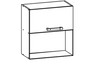 OLDER biely canadian GMO60/72, horná skrinka na vstavanú mikrovlnku v šírke 60 cm