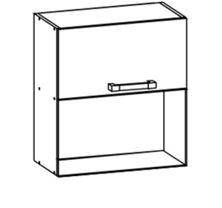 OLDER biely canadian GMO60/72, horná skrinka na vstavanú mikrovlnku v šírke 60 cm