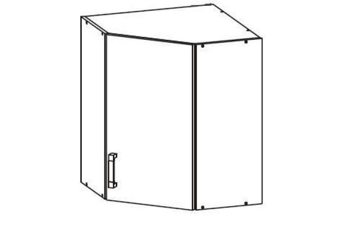 HAMPER dub lancelot GNWU60/72, horná rohová skrinka v šírke 60 x 60 cm HAMPER dub lancelot GNWU60/72, horná rohová skrinka v šírke 60 x 60 cm