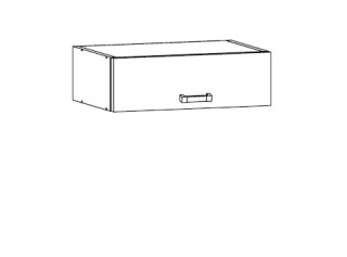 VERDI svetlosivá NO-60/23-O, nadstavec na potravinové skrine v šírke 60 cm