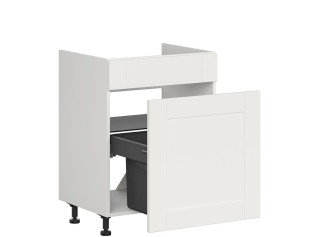 EDAN biely canadian DKS60, dolná drezová skrinka s košom na odpad v šírke 60 cm