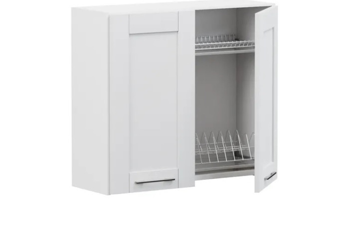 EDAN dub/biela GC80/72, horná skrinka s odkvapkávačom v šírke 80 cm