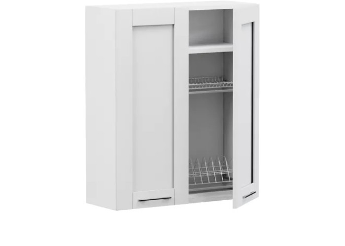 EDAN dub/biela GC80/95, horná skrinka s odkvapkávačom v šírke 80 cm a výške 95 cm