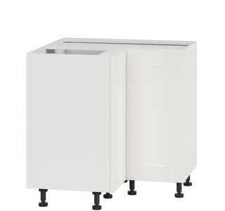 EDAN biely canadian DNW90, dolná rohová skrinka v šírke 90 x 90 cm