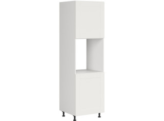 EDAN biely canadian DPS-60/207-P/P, vysoká skrinka na vstavanú rúru v šírke 60 cm a výške 207 cm