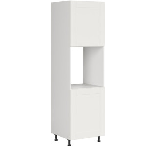 EDAN biely canadian DPS-60/207-P/P, vysoká skrinka na vstavanú rúru v šírke 60 cm a výške 207 cm