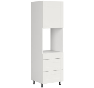 EDAN biely canadian DPS-60/207-2SMB/P, vysoká skrinka na vstavanú rúru v šírke 60 cm a výške 207 cm