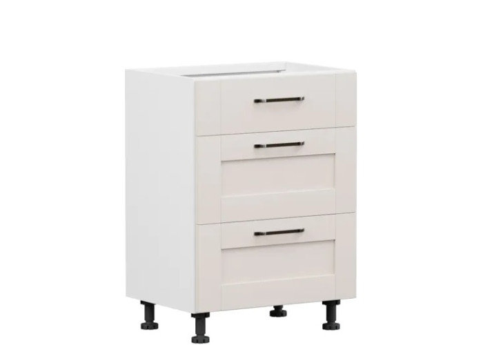 EDAN piesková bežová D3S60, dolná zásuvková skrinka v šírke 60 cm