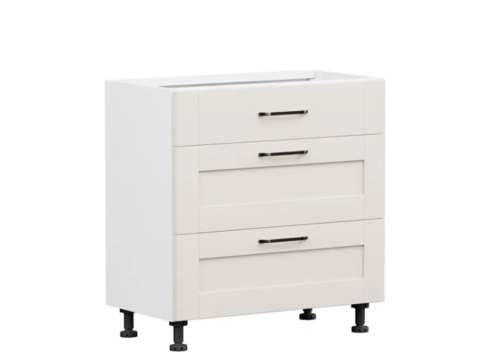 EDAN piesková bežová D3S80, dolná zásuvková skrinka v šírke 80 cm