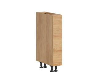 HAMPER dub hikory DC15, dolná skrinka s CARGO košom v šírke 15 cm