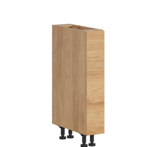 HAMPER dub hikory DC15, dolná skrinka s CARGO košom v šírke 15 cm