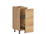 HAMPER dub hikory DC30, dolná skrinka s CARGO košom v šírke 30 cm