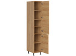 HAMPER dub hikory D40/207, vysoká skrinka v šírke 40 cm a výške 207 cm