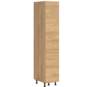HAMPER dub hikory DC40/207, vysoká skrinka s CARGO košom v šírke 40 cm a výške 207 cm