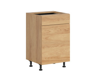 HAMPER dub hikory D1S50, dolná skrinka so zásuvkou v šírke 50 cm