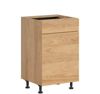 HAMPER dub hikory D1S50, dolná skrinka so zásuvkou v šírke 50 cm