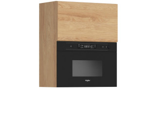 HAMPER dub hikory GMO60/72, horná skrinka na vstavanú mikrovlnku v šírke 60 cm