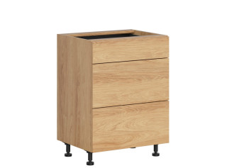 HAMPER dub hikory D3S60, dolná zásuvková skrinka v šírke 60 cm