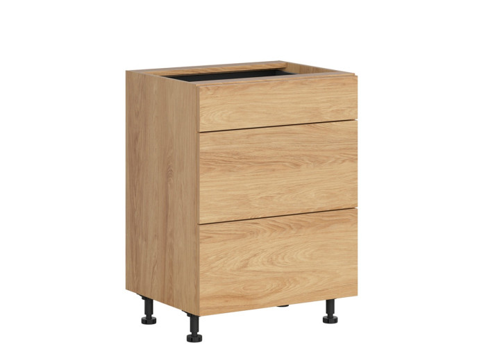 HAMPER dub hikory D3S60, dolná zásuvková skrinka v šírke 60 cm