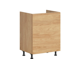 HAMPER dub hikory DK60, dolná drezová skrinka v šírke 60 cm