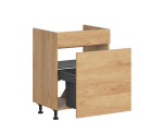 HAMPER dub hikory DKS60, dolná drezová skrinka s košom na odpad v šírke 60 cm HAMPER dub hikory DKS60, dolná drezová skrinka s košom na odpad v šírke 60 cm