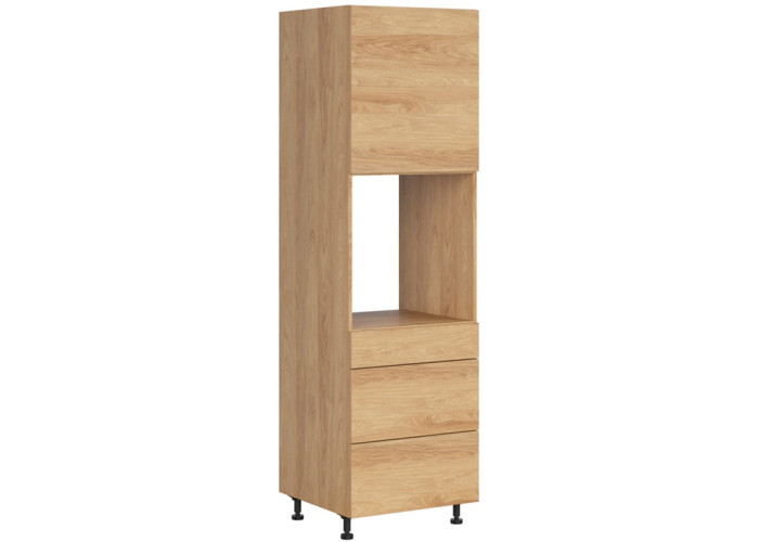 HAMPER dub hikory DPS-60/207-SMB/P, vysoká skrinka na vstavanú rúru v šírke 60 cm a výške 207 cm HAMPER dub hikory DPS-60/207-SMB/P, vysoká skrinka na vstavanú rúru v šírke 60 cm a výške 207 cm