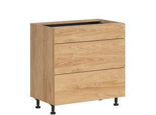 HAMPER dub hikory D3S80, dolná zásuvková skrinka v šírke 80 cm