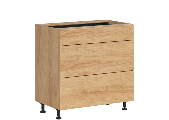 HAMPER dub hikory D3S80, dolná zásuvková skrinka v šírke 80 cm