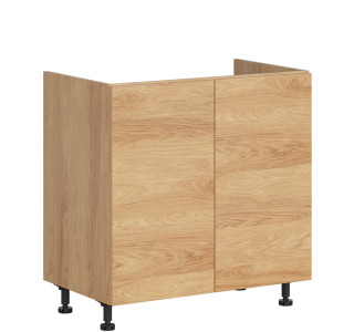 HAMPER dub hikory DK80, dolná drezová skrinka v šírke 80 cm