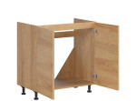 HAMPER dub hikory DK80, dolná drezová skrinka v šírke 80 cm