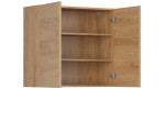 HAMPER dub hikory G80/72, horná skrinka v šírke 80 cm