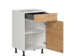 HAMPER dub lancelot D1S50, dolná skrinka so zásuvkou v šírke 50 cm