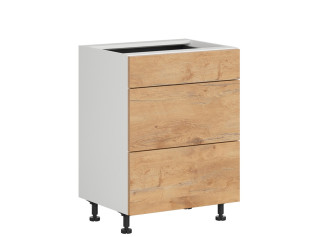 HAMPER dub lancelot D3S60, dolná zásuvková skrinka v šírke 60 cm